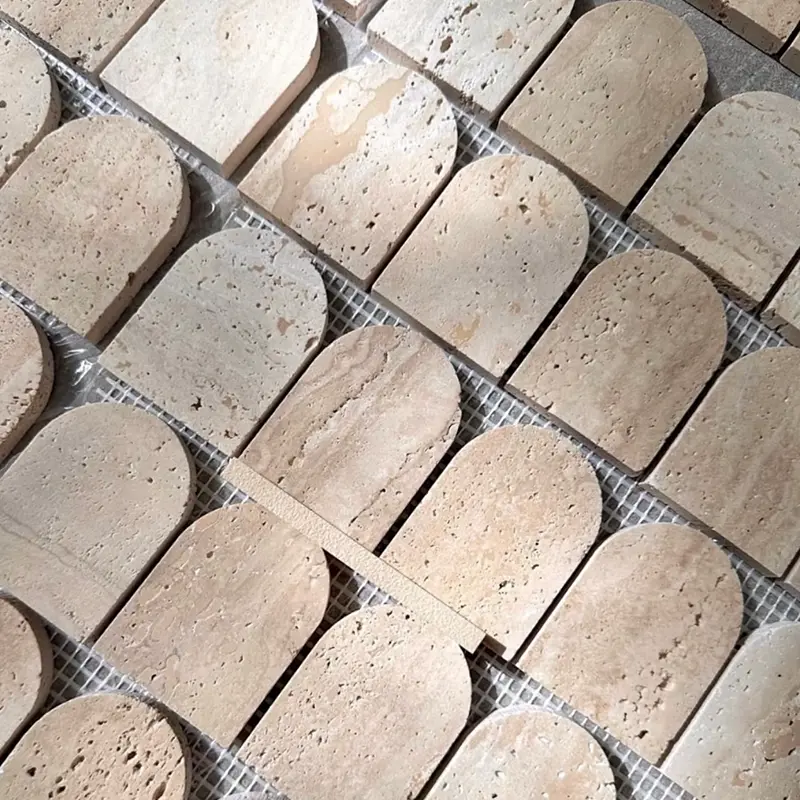 Tumbled Travertine Mosaic Tiles