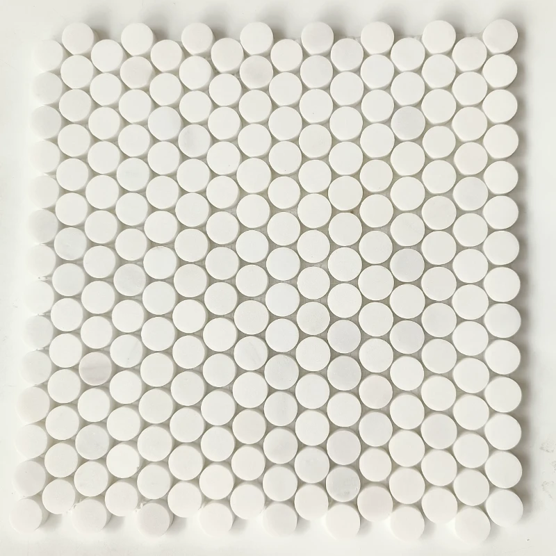 White Stone Mosaic Tiles