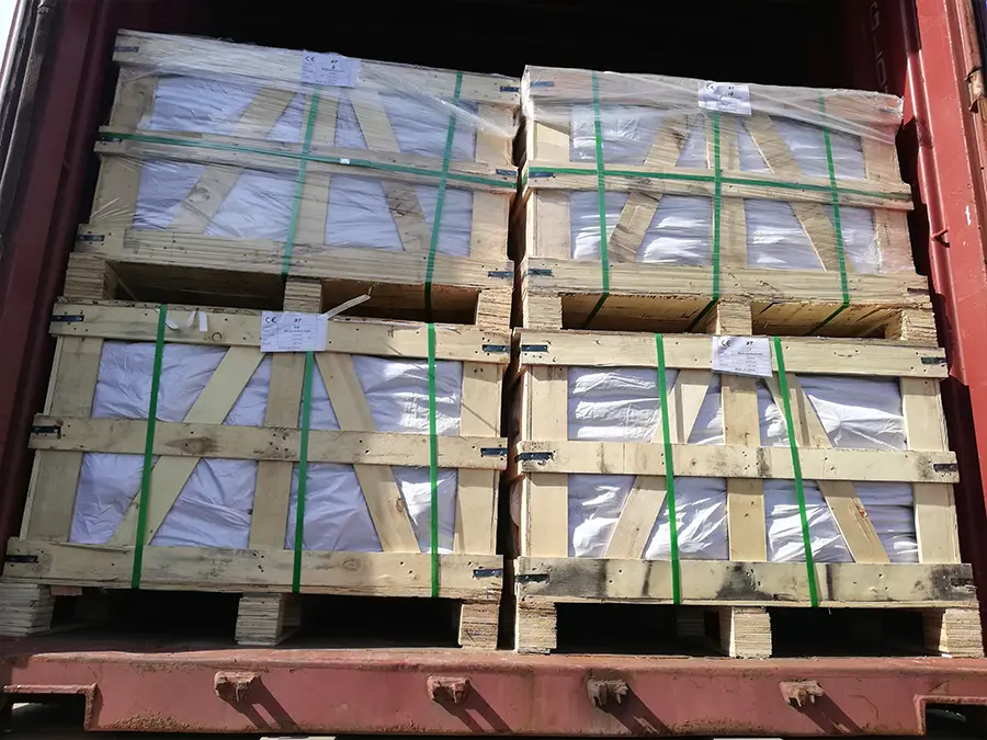 pebbles by wooden box